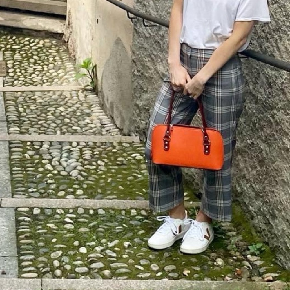 J.Crew plaid cropped trousers